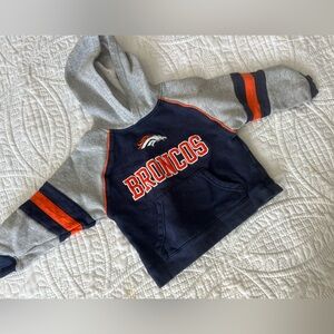NFL Broncos Kids Hoodie - Navy, Gray, and Orange